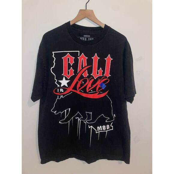 Cali Love Shirt Mob Inc California Black Graphic California Tee XL X-Large - Picture 1 of 9